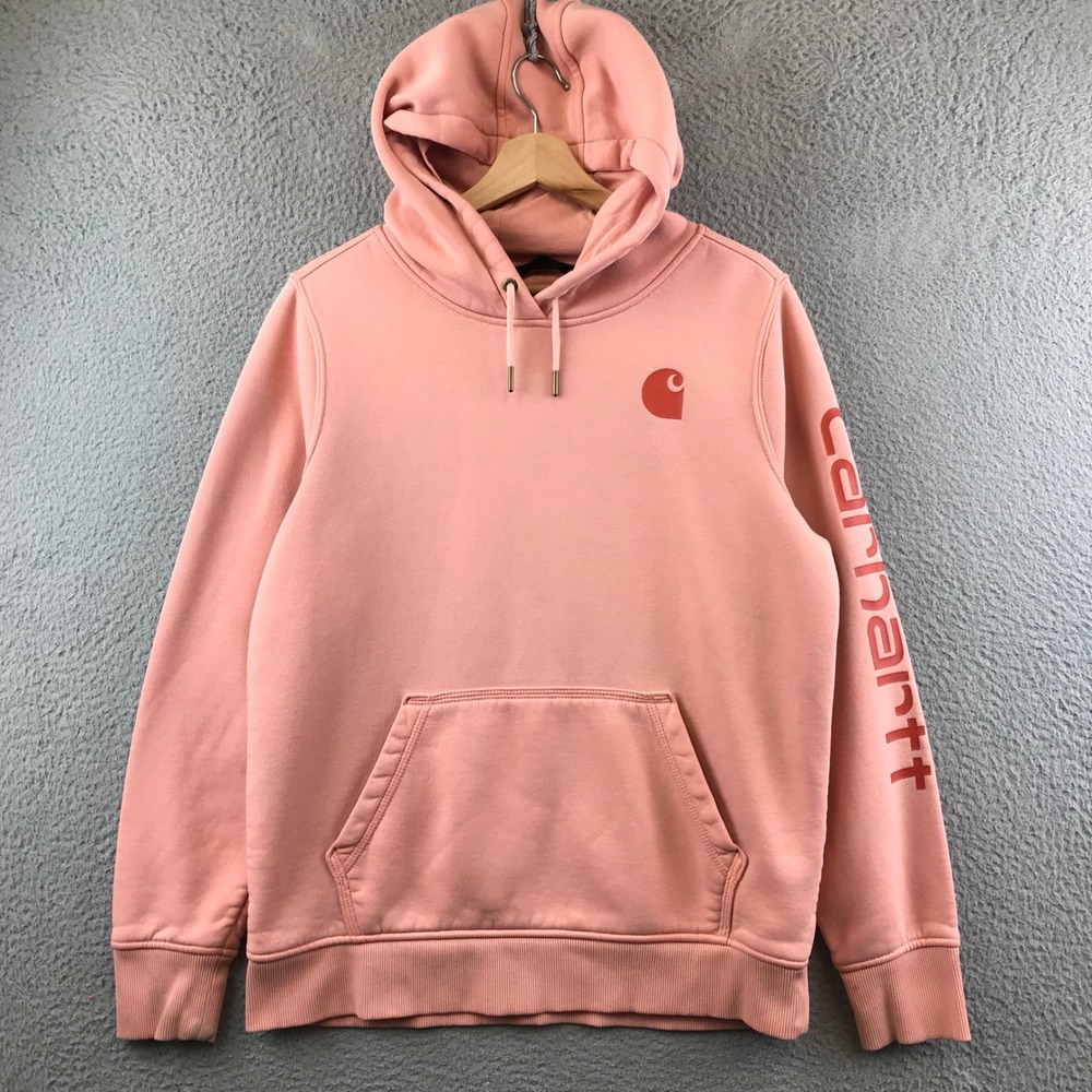 Carhartt Pink Logo Pullover Hoodie